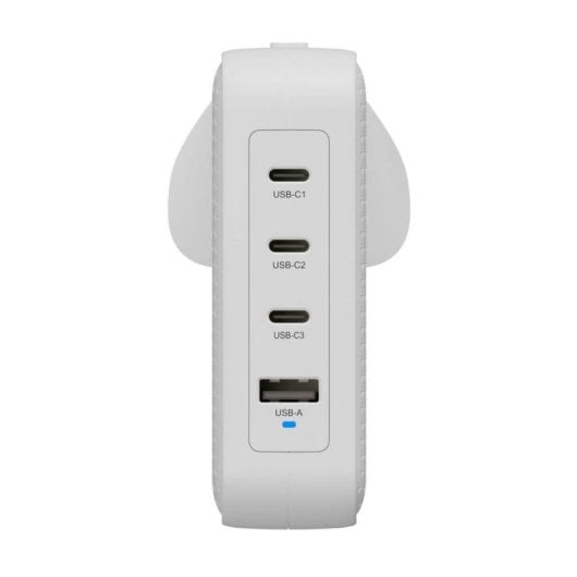 Carregador TARGUS Hyper HyperJuice 145W GaN 3 USB-C 1 USB-A Branco