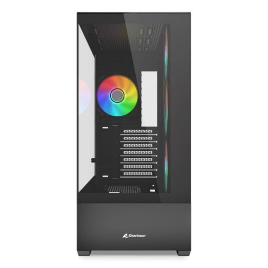 Torre Sharkoon AK6 RGB ATX Vidrio Templado 4x Ventiladores ARGB Negra BTF Ready