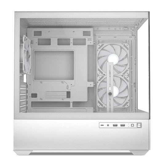 Boîtier Micro-ATX Sharkoon MK6 RGB noir en verre trempé, 3 ventilateurs ARGB, USB-C