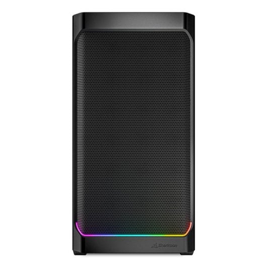 Boîtier Sharkoon MK4 RGB Strip Micro Tour Noir Supporte ATX et Mini-ITX