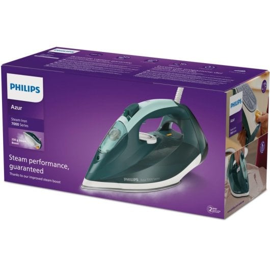 Plancha a vapor Philips 7000 Series DST7031/70 2800W SteamGlide Plus 250g/min Verde Menta