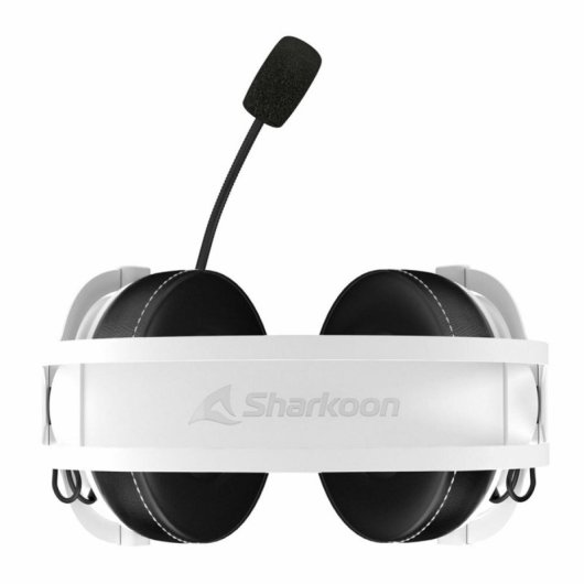 Auriculares Sharkoon Skiller SGH50 com fio para jogos preto e branco