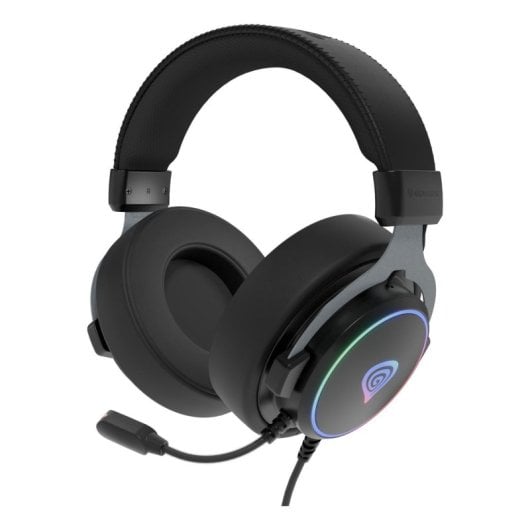Auriculares GENESIS con cable, sonido 7.1 virtual, micrófono, RGB, negros