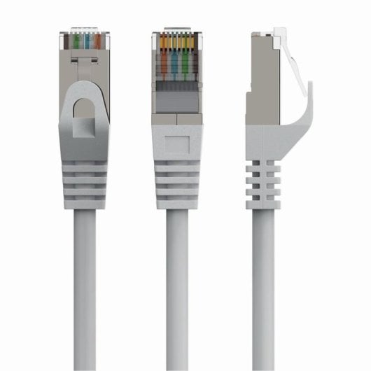 Cable de red Gembird PP6A-LSZHCU-50M 50m Cat6a S/FTP LSZH conectores RJ-45 oro gris