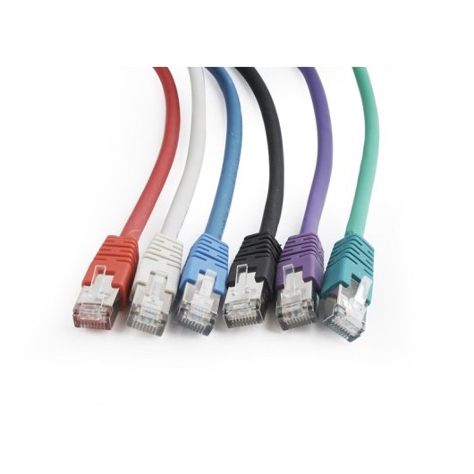 Cable de red Gembird PP6A-LSZHCU-50M 50m Cat6a S/FTP LSZH conectores RJ-45 oro gris