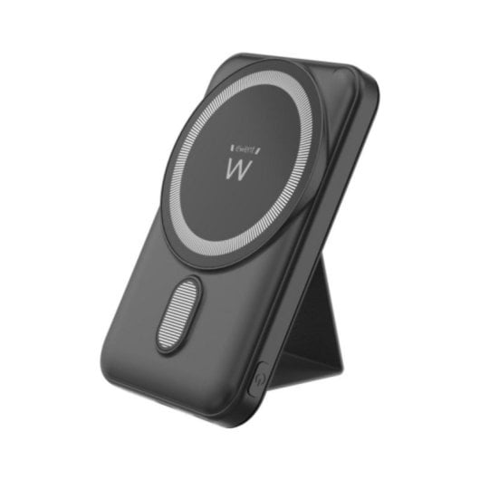 Power Bank Ewent MagSafe 10000mAh PD 22.5W Polímero de Litio Carga Inalámbrica Negra