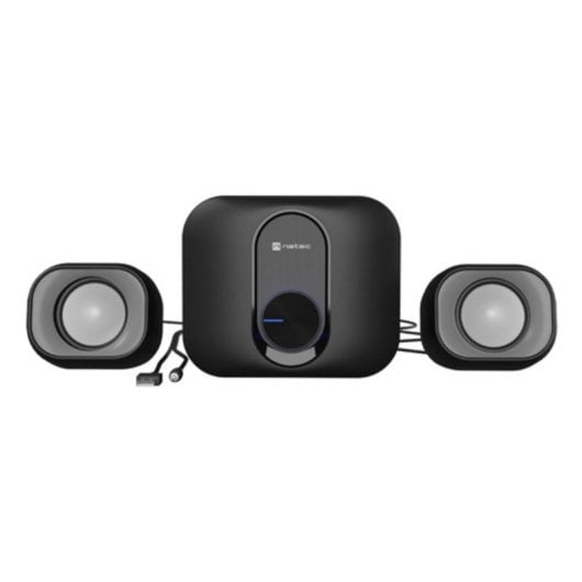 Minicadena de música NATEC NGL-2111 Negro 3W 3.5mm Woofer 7,62cm Control Giratorio