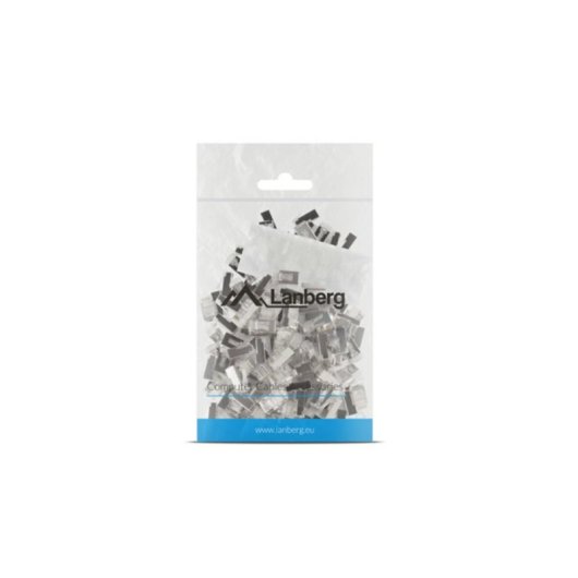 Conector Lanberg PLS-6000 RJ-45 Aço Inoxidável Transparente Cat6 100 Peças