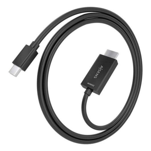 Cable conversor Aisens A125-0887 Mini DisplayPort a HDMI 4K 60Hz 1.5m Negro