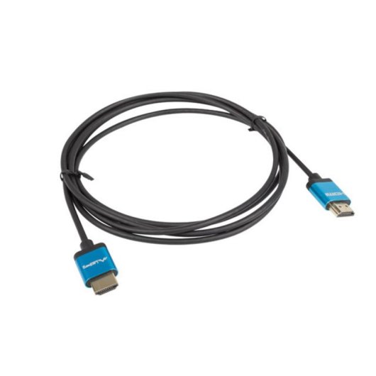 Cable HDMI Lanberg CA-HDMI-22CU-0010-BK 1m HDMI 2.0 Macho-Macho 3D 18 Gbit/s Negro/Azul