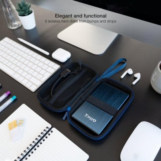 Estuche Protector TooQ TQBC-E2503PB Rígido Azul Pacífico 2.5" Estuche Protector TooQ TQBC-E2503PB Rígido Azul Pacífico 2.5"