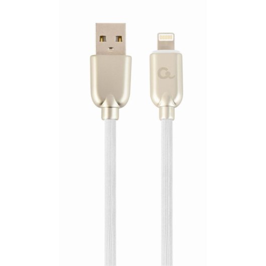 Cable Lightning Cablexpert CC-USB2R-AMLM-2M-W 2m USB A Macho Blanco RoHS