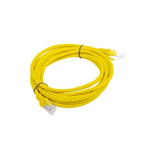 Cable de red Lanberg PCU6-10CC-0300-Y Cat6 U/UTP 3m RJ-45 Amarillo