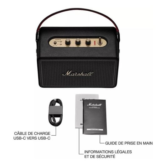 Altavoces Marshall Portátiles Estéreo Bluetooth 50W Negro con batería 50h IP54 True Stereophonic