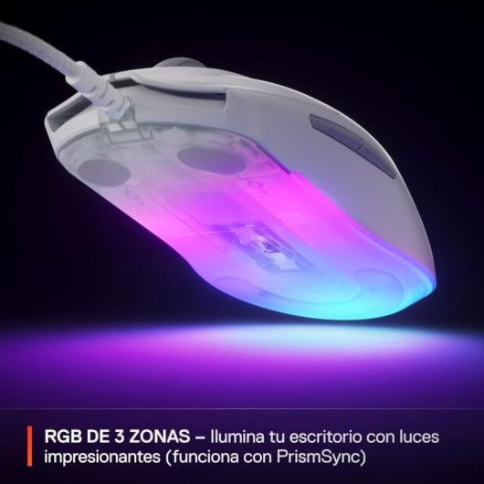 Ratón SteelSeries inalámbrico 18000 DPI Bluetooth e 2,4GHz Bianco