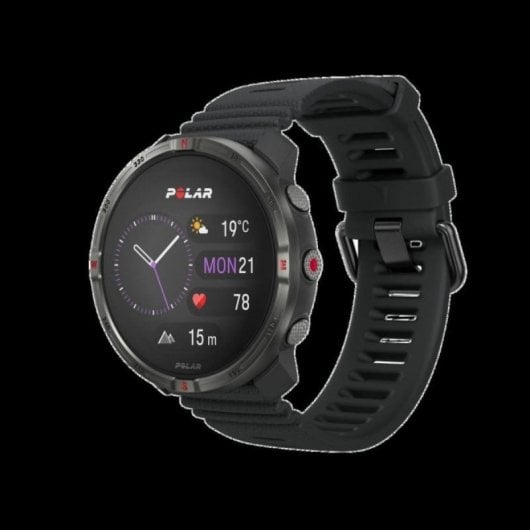 POLAR Grit X2 Bluetooth GPS Dual 45mm AMOLED Preto Autonomia 7dias Monitor Cardíaco SpO2 5ATM