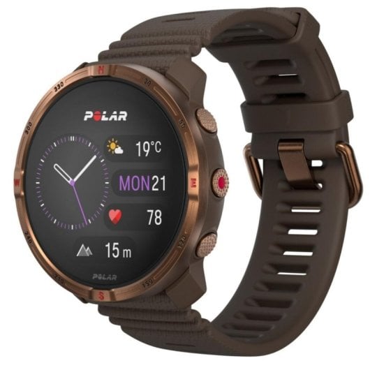 POLAR Grit X2 Bluetooth GPS Dual 45mm AMOLED Preto Autonomia 7dias Monitor Cardíaco SpO2 5ATM