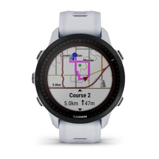 Garmin Forerunner 955 GPS WiFi 1,3" MIP Weiß Silikon Einheitsgröße 32GB