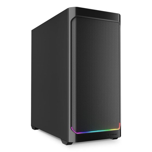 Caixa Sharkoon AK4 RGB Strip Midi Tower Preto ATX Micro-ATX Mini-ITX