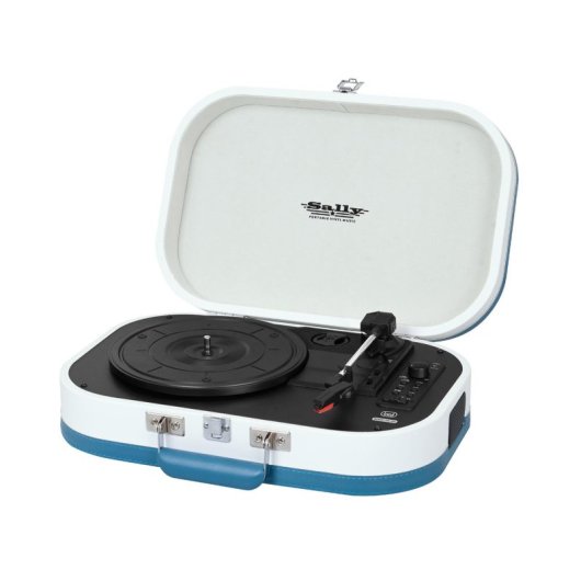 Tocadiscos Trevi TT 1020 BT Tracción Directa Semiautomático Azul Blanco 33/45/78 RPM