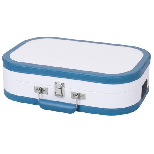Tocadiscos Trevi TT 1020 BT Tracción Directa Semiautomático Azul Blanco 33/45/78 RPM