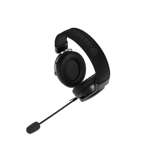 Auriculares Genesis con cable, transductores 53mm, micrófono desmontable, color negro
