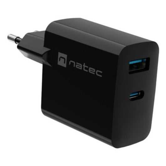 Fuente de Alimentación NATEC Universal 20V Modelo NUC-2145 Protección Sobrecarga Color Negro