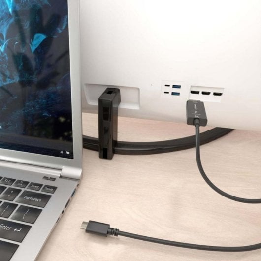 Cable conversor Aisens A109-0879 USB-C a DisplayPort 8K@60Hz Bidireccional Negro 1.8m