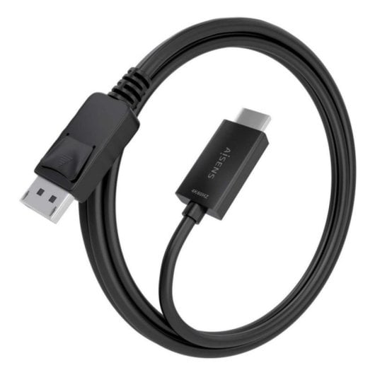 Cable conversor DisplayPort a HDMI AISENS A125-0894 4K@60Hz 2m Negro Unidireccional