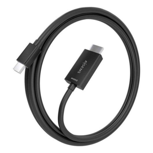 Adapterkabel Aisens A125-0888 Mini DisplayPort zu HDMI 4K 2 m Schwarz
