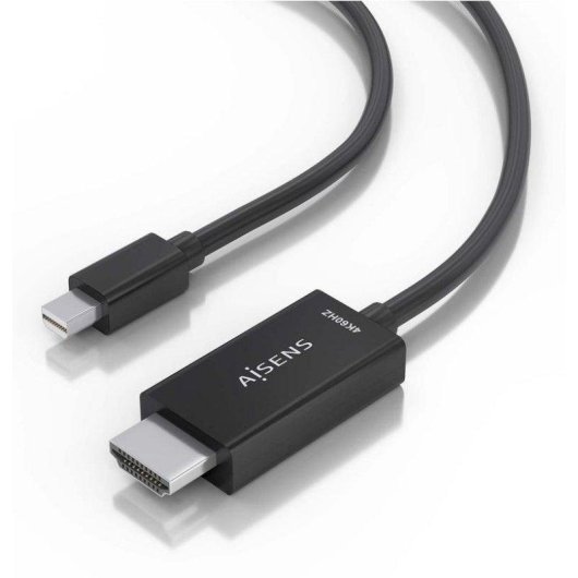Adapterkabel Aisens A125-0888 Mini DisplayPort zu HDMI 4K 2 m Schwarz