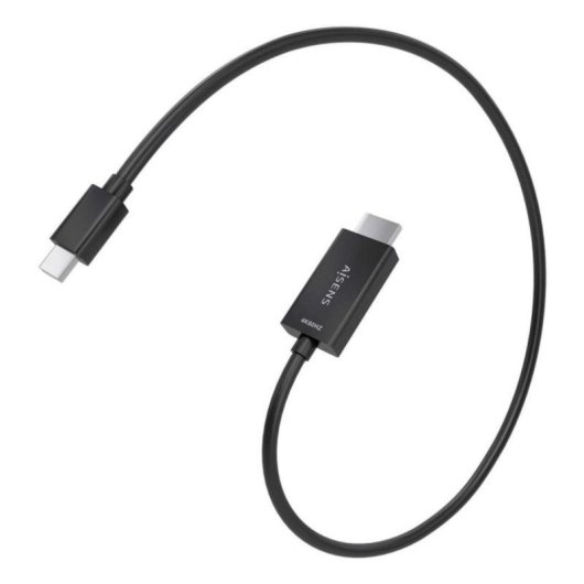 Cable conversor AISENS A125-0885 Mini DisplayPort a HDMI 4K 60Hz 0.6m Negro cobre alta calidad