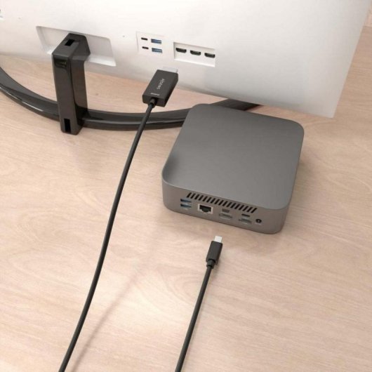 Cable conversor AISENS A125-0885 Mini DisplayPort a HDMI 4K 60Hz 0.6m Negro cobre alta calidad