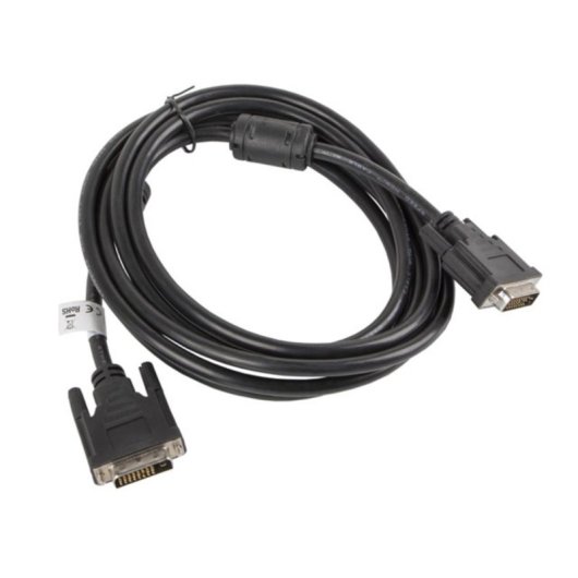 Cable DVI-D Lanberg CA-DVID-10CC-0030-BK 3m Dual Link 24+1 Macho a Macho Negro