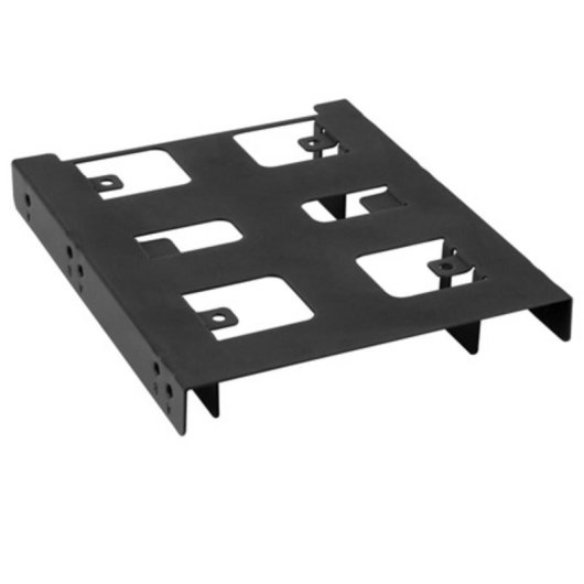 Adaptador de bahía Sharkoon 3.5'' BayExtension Black montaje metálico SSD/HDD 2.5'' Negro