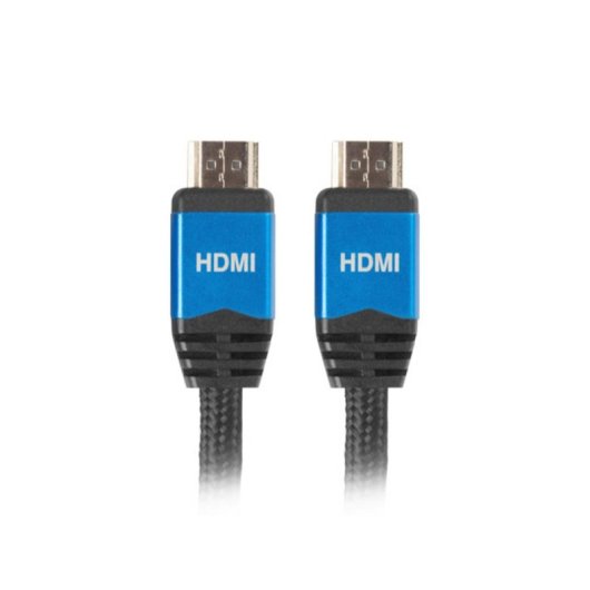 Cable HDMI Lanberg CA-HDMI-20CU-0010-BL 1 m chapado en oro 2.0 18 Gbit/s negro
