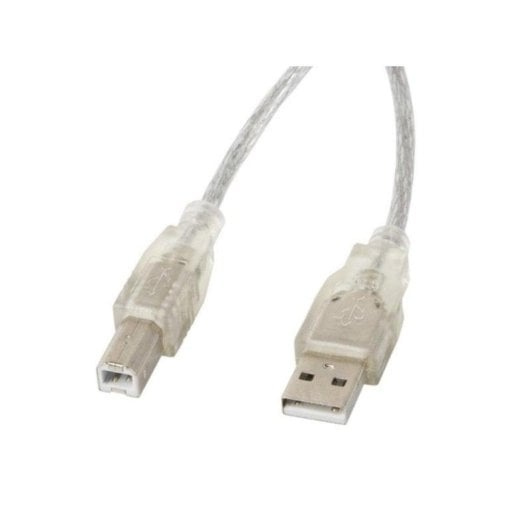 Câble USB Lanberg CA-USBA-12CC-0030-TR 3m USB A vers USB B Or Transparent
