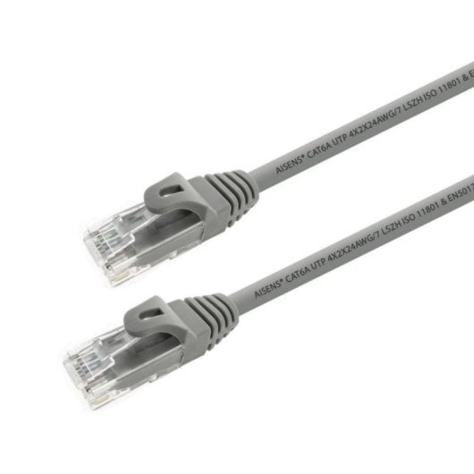 Cabo de Rede RJ45 AISENS A145-0325 Cat6A UTP 0,5m 10Gbps Cinza