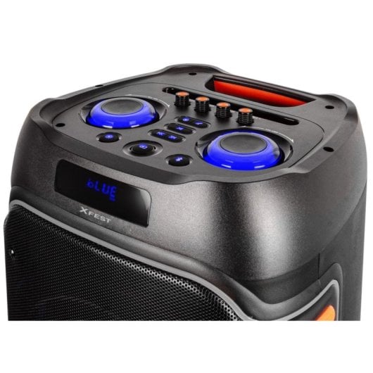 Altavoces Trevi Para Fiestas Inalámbricos 200W Bluetooth USB Iluminación LED Giratoria