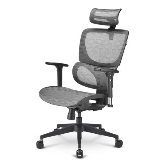 Silla Sharkoon OfficePal C30M Gris Asiento y Respaldo de Malla Ergonomía Ajustable