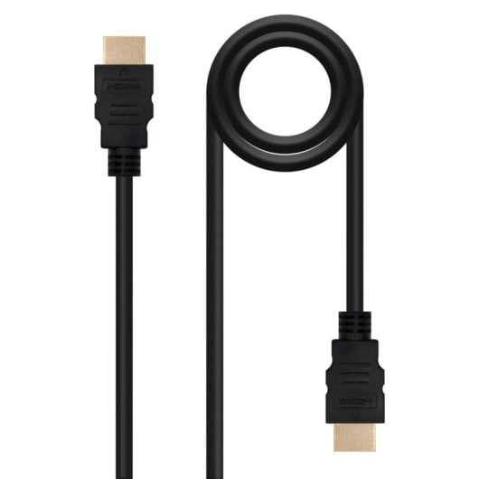 Cable HDMI Nanocable 10.15.1707 1.4 Macho-Macho 7m 24K Oro 4K 3D Negro