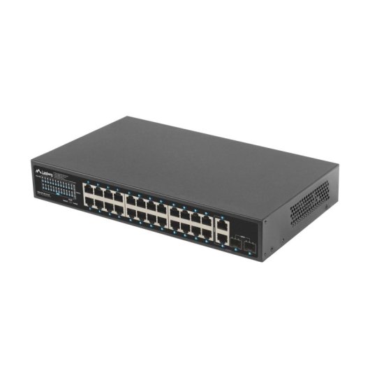 Switch Lanberg RSGE-24P-2GE-2S-250 24 Puertos RJ-45 PoE No administrable Montaje en rack