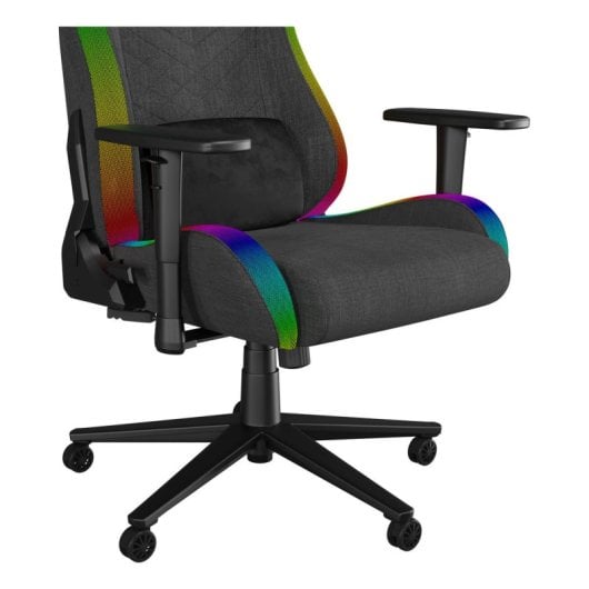 Silla gaming Genesis Trit 660 RGB ergonómica, 150kg, tela transpirable, retroiluminación y ajustes avanzados