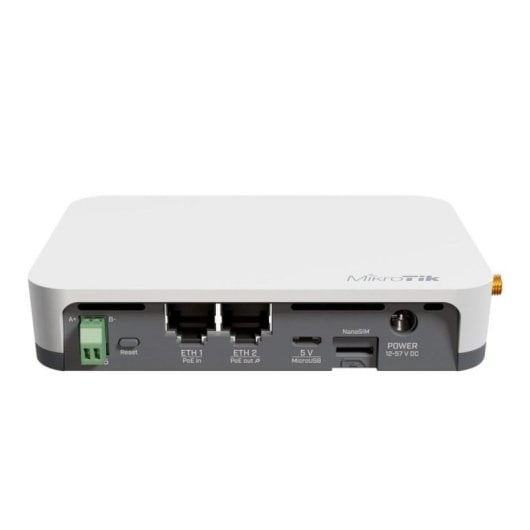 Gateway Mikrotik KNOT LR8 KIT RB924iR-2nD-BT5 BG77 R11e-LR8 8 Canais 2.4 GHz Ethernet PoE