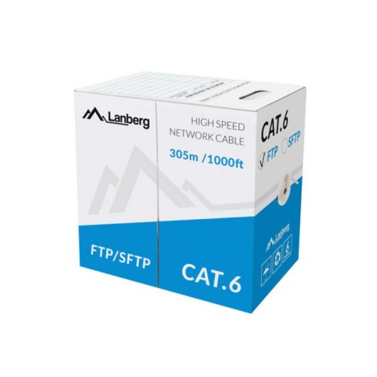 Cable de red Lanberg LCF6-11CU-0305-S 305m Cat6 F/UTP FTP Gris
