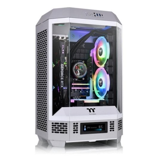 Gabinete Thermaltake Tower 300 Limestone Micro Torre Cinza Branco micro ATX Mini-ITX