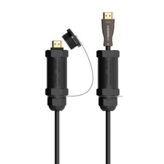 Cable HDMI Aisens A153-0612 30m 8K@60Hz 4K@120Hz AOC Armadura Fibra Óptica Oro 24K