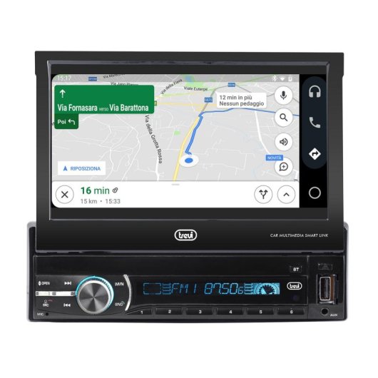 Autoradio Trevi MDV 6380 DAB Nero 1 DIN 200W 4 Canali 7" TFT Autoradio Trevi MDV 6380 DAB Nero 1 DIN 200W 4 Canali 7" TFT