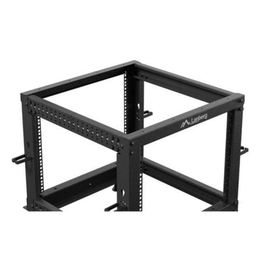 Rack independiente Lanberg OR01-6109-B 9U 600kg rieles ruedas negro 21kg
