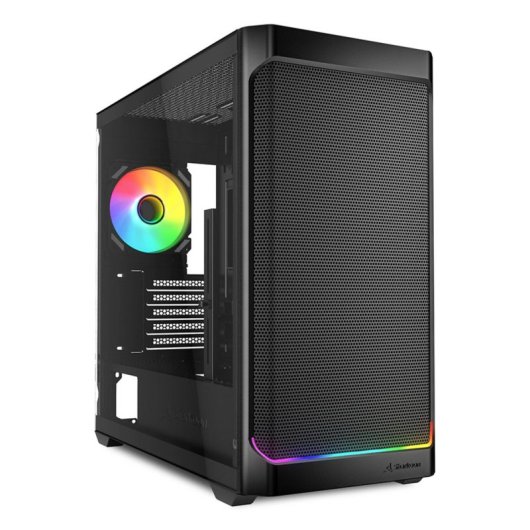 Caja PC Sharkoon MK4W RGB Strip Micro-ATX/Mini-ITX RGB Vidrio Templado Negro